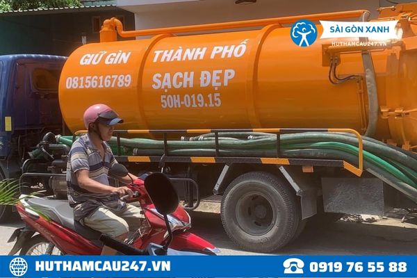 Dịch vụ hút hầm cầu quận 3 của Sài Gòn Xanh được bảo hành dài hạn